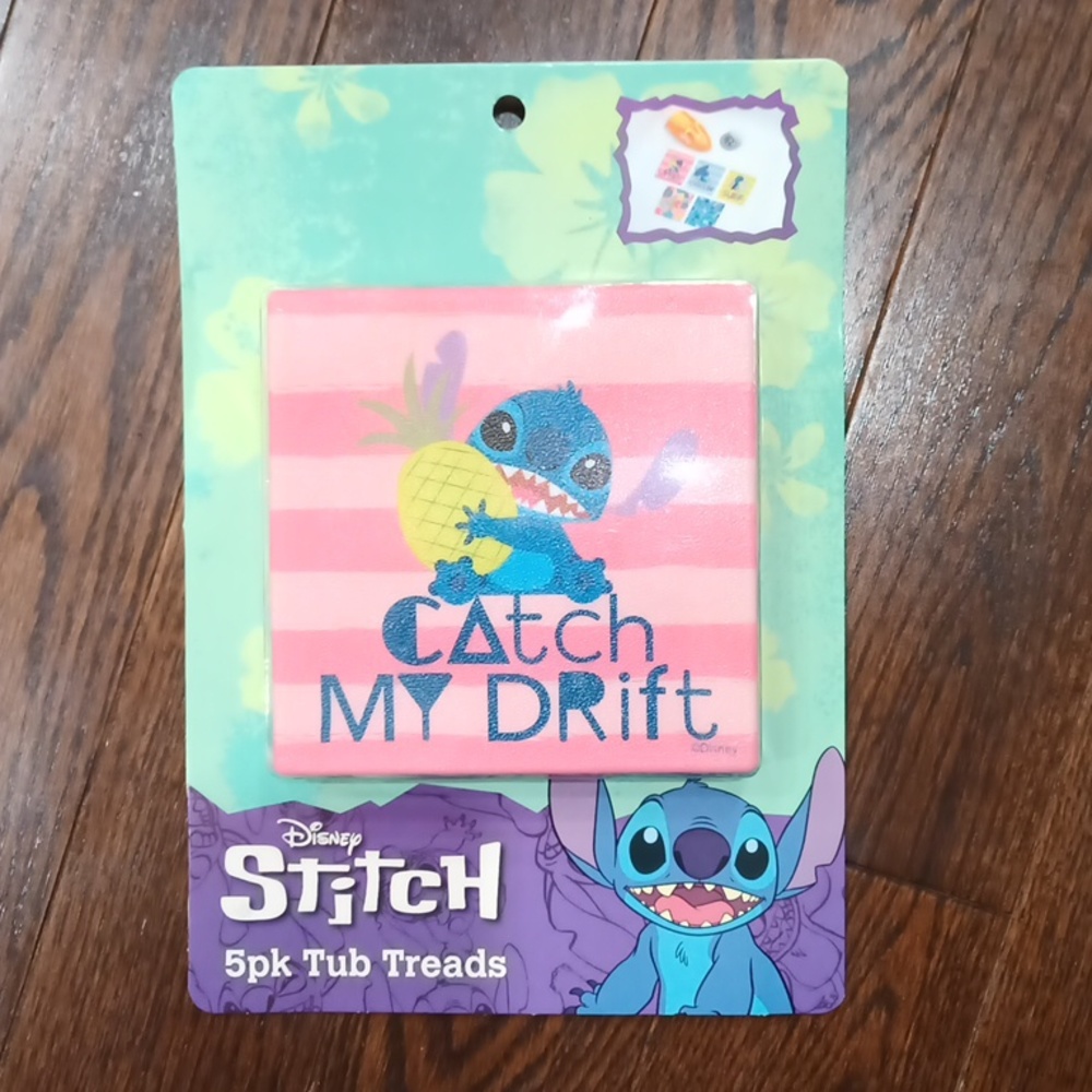 Disney Lilo & Stitch Non Slip Bath Tub Shower Treads Stickers 5 pk